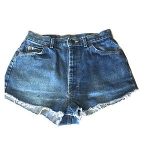 Vintage Lee Jeans Cut Off Short Shorts